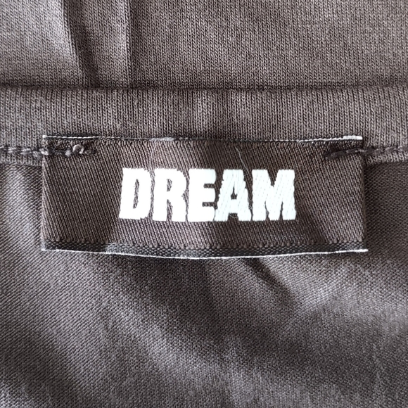 DREAM Size 12 Casual Rayon Stretch A-line Beaded Chocolate color Comfort Dress - Picture 4 of 12